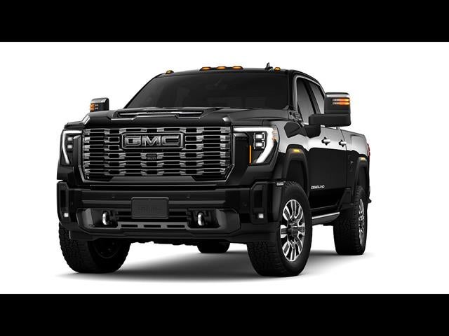 2026 GMC Sierra 2500 HD Denali Ultimate in Onyx Black — front three-quarter view
