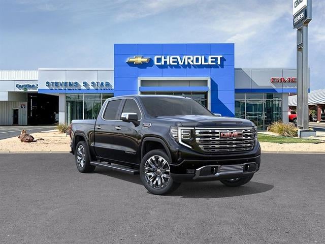 2026 GMC Sierra 1500 Denali in Onyx Black — front three-quarter view